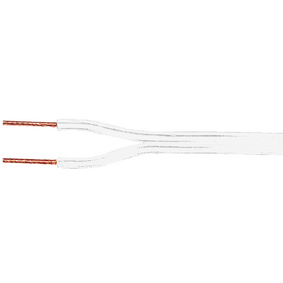 Clip vlinder wetenschappelijk Gevoel Luidspreker kabel wit 2x0,75mm per meter